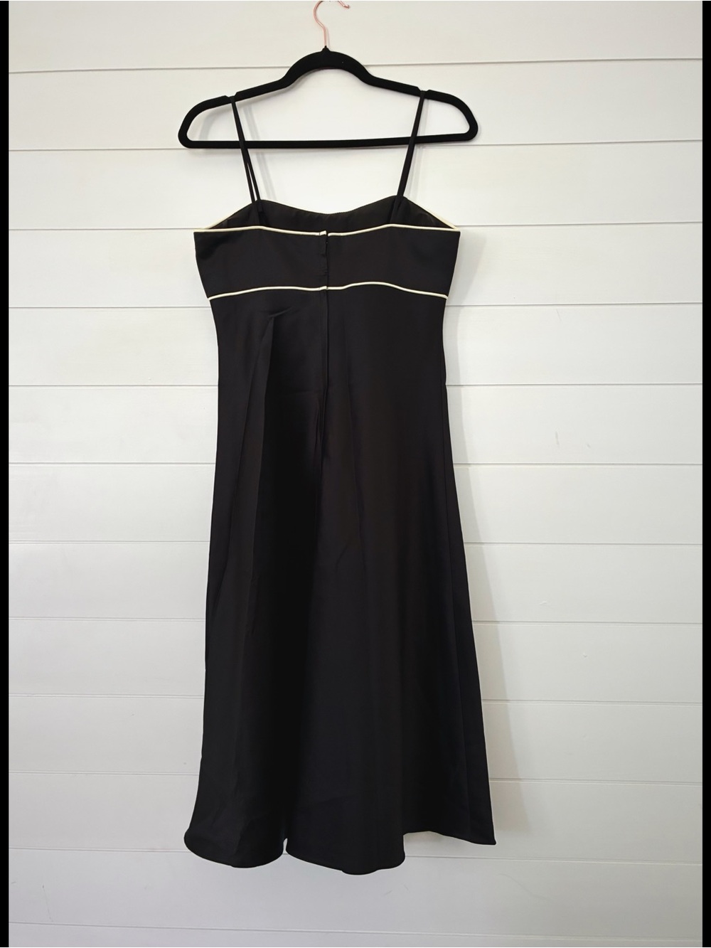 90’s / Y2K Alfred Angelo Black & Butter Bow Midi Dress - Picture 5 of 9